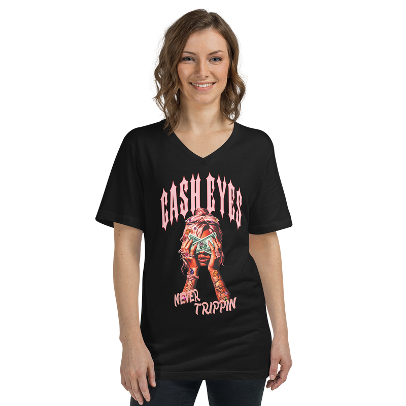 Pink Never Trippin V-Neck T-Shirt